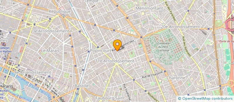 localisation de l'entreprise SCI REBECA  PARIS