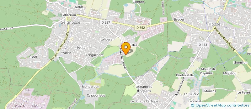 localisation de l'entreprise SCI REBECCA  SEIGNOSSE