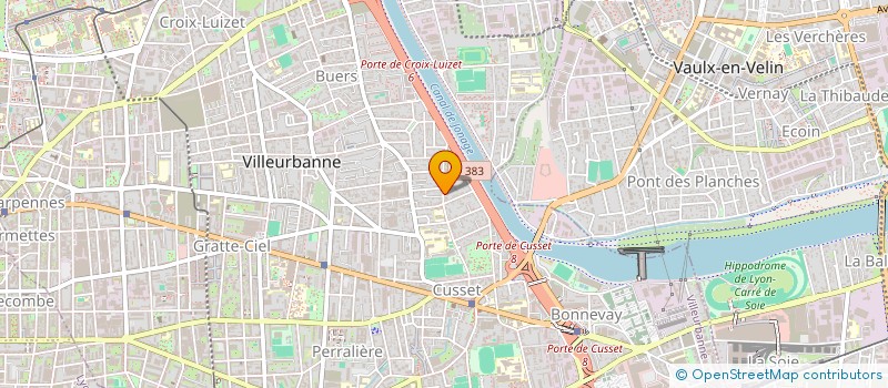 localisation de l'entreprise SCI REBECCA  VILLEURBANNE