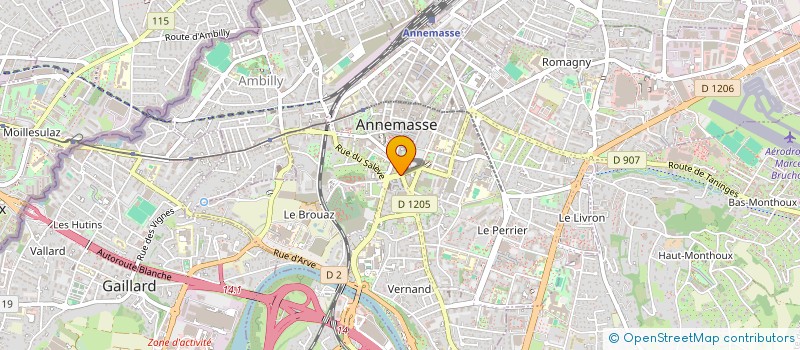 localisation de l'entreprise SCI REBECCA à ANNEMASSE