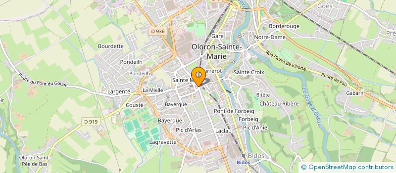 localisation de l'entreprise SCI REBECO  OLORON-SAINTE-MARIE