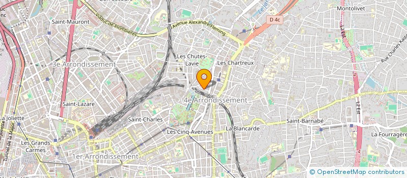 localisation de l'entreprise SCI REBEL à MARSEILLE 4EME