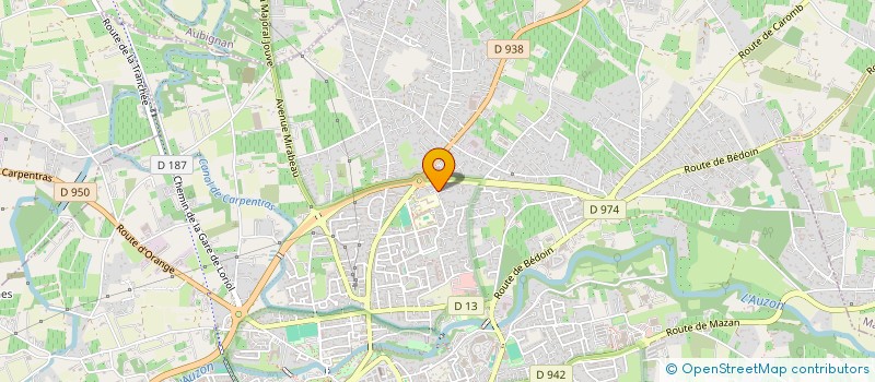 localisation de l'entreprise SCI REBELCHRIA  CARPENTRAS