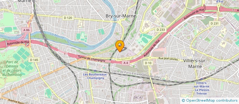 localisation de l'entreprise SCI REBELDE  CHAMPIGNY-SUR-MARNE