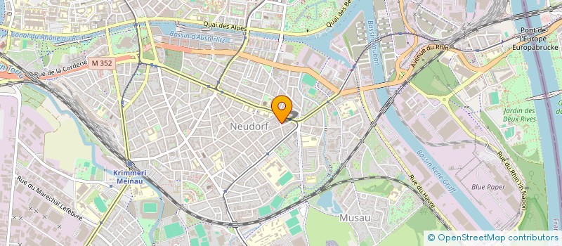 localisation de l'entreprise SCI REBELFRERES  STRASBOURG