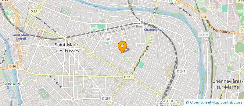 localisation de l'entreprise SCI REBEVAL N 41 RUE DES DUNES N 2 à SAINT-MAUR-DES-FOSSES