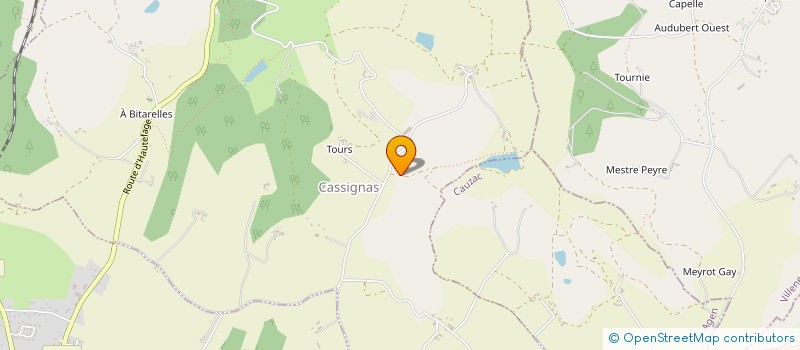 localisation de l'entreprise SCI REBIERE  CASSIGNAS