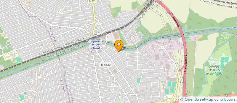 localisation de l'entreprise SCI REBORN  VILLEPARISIS