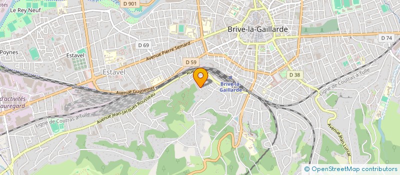 localisation de l'entreprise SCI REBOTIER  BRIVE-LA-GAILLARDE