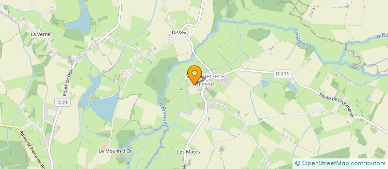 localisation de l'entreprise SCI REBOUILLAT A ET D  MOUTHIER-EN-BRESSE