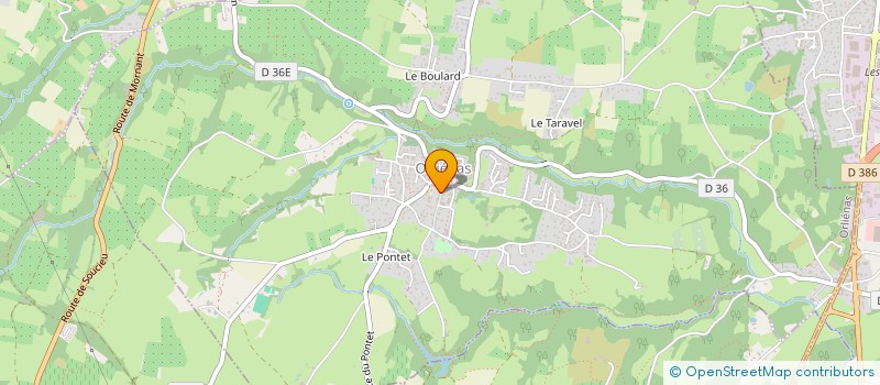 localisation de l'entreprise SCI REBOUL  ORLIENAS