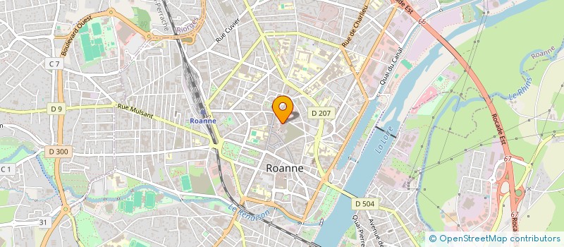 localisation de l'entreprise SCI REBOUL BERGER BUISSON  ROANNE