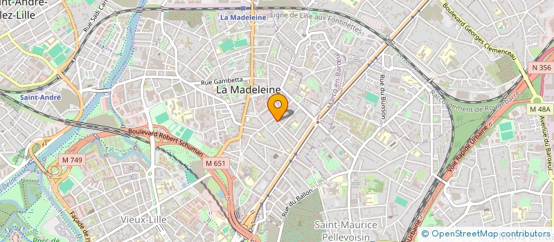 localisation de l'entreprise SCI REBOUX à LA MADELEINE