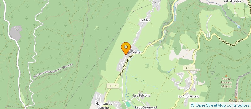 localisation de l'entreprise SCI REBREYEND  LANS-EN-VERCORS