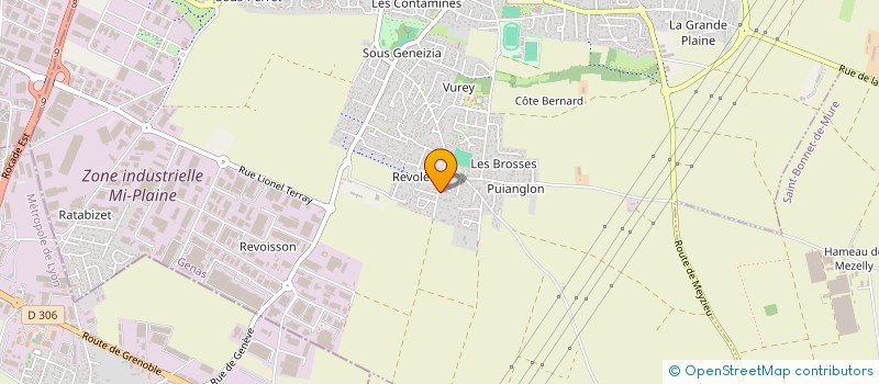 localisation de l'entreprise SCI REBU  GENAS