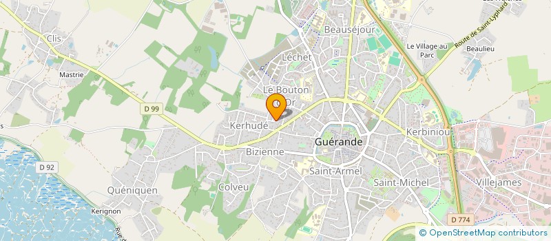 localisation de l'entreprise SCI REBUS  GUERANDE