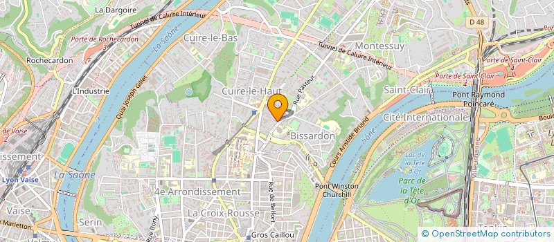 localisation de l'entreprise SCI REBUT I  CALUIRE-ET-CUIRE