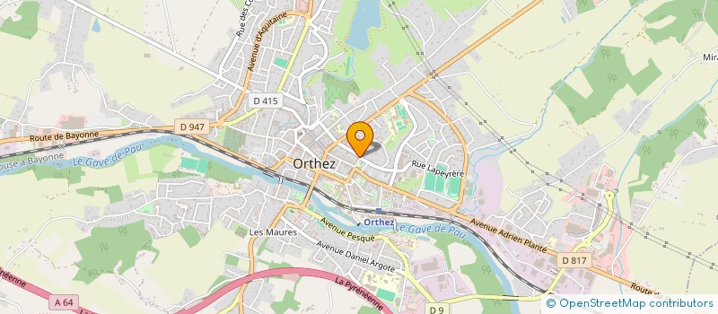 localisation de l'entreprise SCI RECAGEO  ORTHEZ