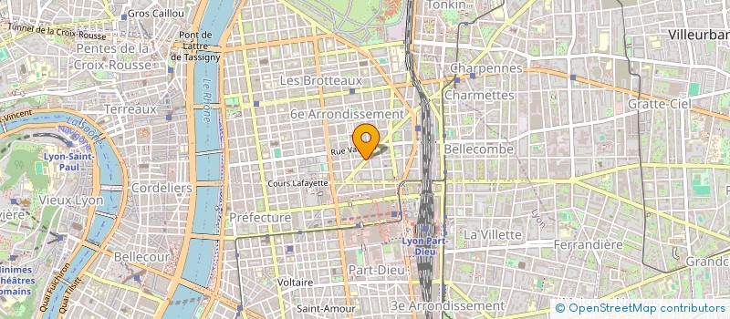 localisation de l'entreprise SCI RECAMIER  LYON