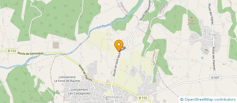 localisation de l'entreprise SCI RECCOLE  GENISSIEUX