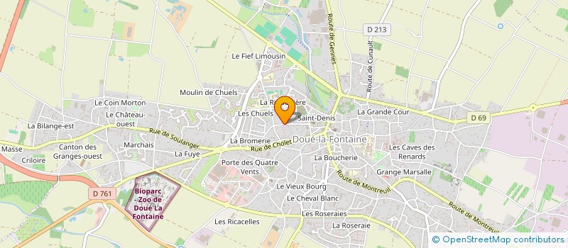 localisation de l'entreprise SCI RECEL  DOUE-EN-ANJOU