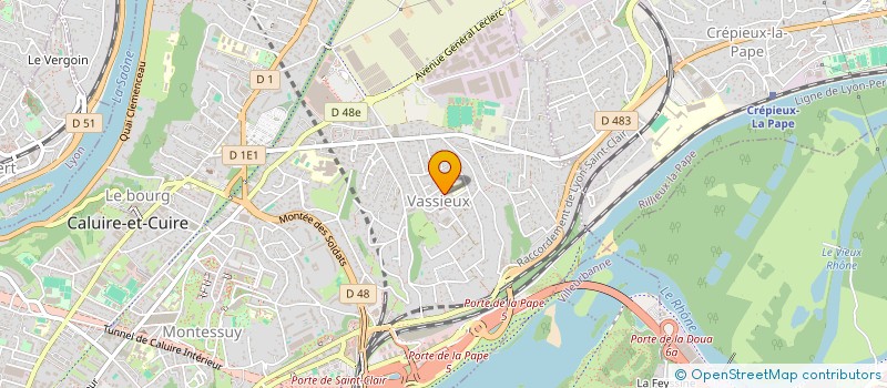 localisation de l'entreprise SCI RECEPTUI  CALUIRE ET CUIRE