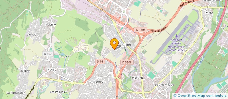 localisation de l'entreprise SCI RECIF  EPAGNY METZ-TESSY