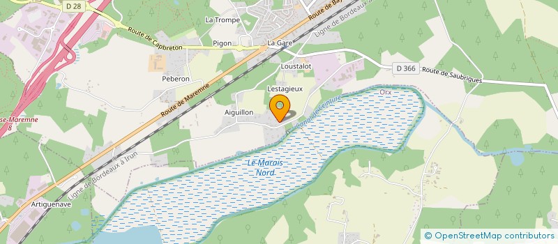 localisation de l'entreprise SCI RECIF  BENESSE-MAREMNE