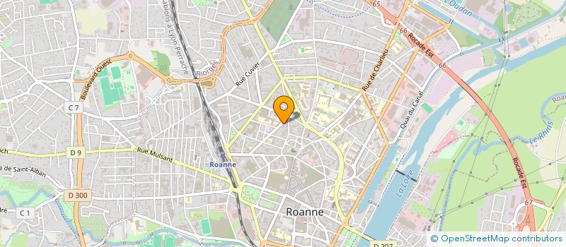 localisation de l'entreprise SCI RECLUS 13  ROANNE