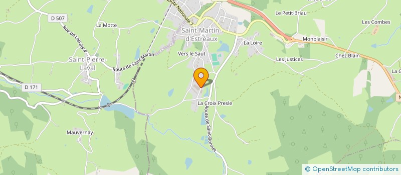 localisation de l'entreprise SCI RECLUS  SAINT-MARTIN-D'ESTREAUX