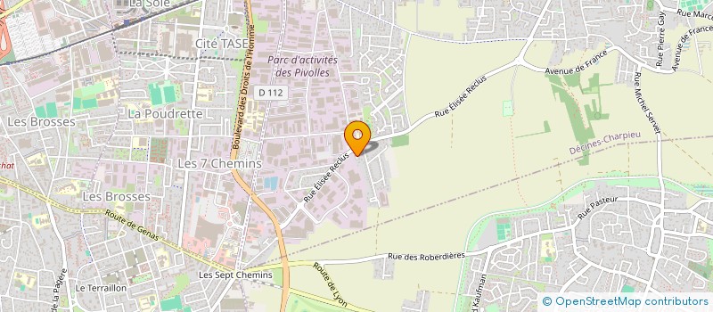 localisation de l'entreprise SCI RECLUS  DECINES-CHARPIEU