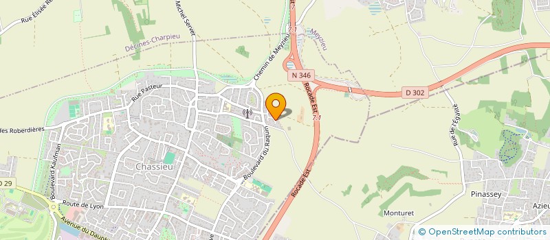 localisation de l'entreprise SCI RECLUS ROBERDIERES  CHASSIEU