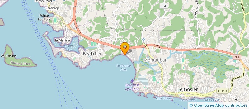 localisation de l'entreprise SCI RECO  LE GOSIER