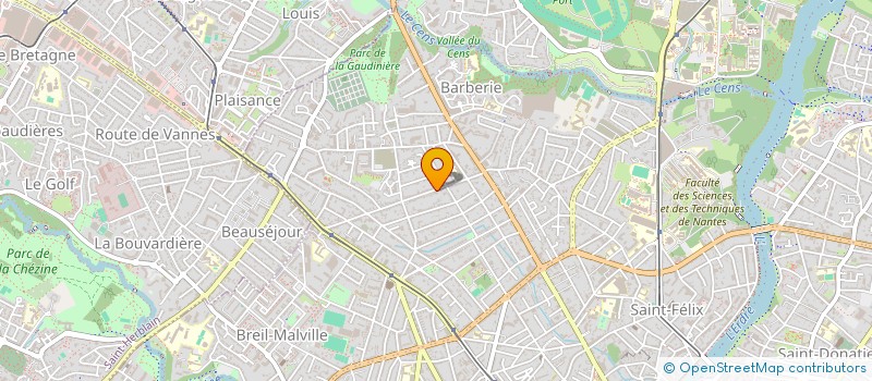 localisation de l'entreprise SCI RECO à NANTES