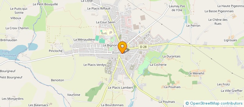 localisation de l'entreprise SCI RECO  ROMILLE