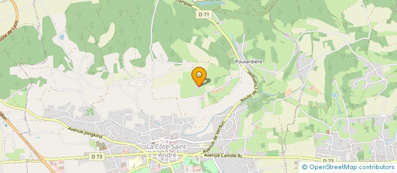 localisation de l'entreprise SCI RECOLEY  LA COTE-SAINT-ANDRE