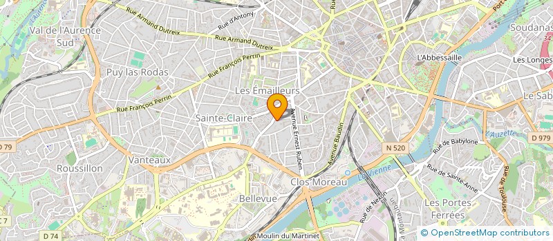 localisation de l'entreprise SCI RECOLHOP à LIMOGES