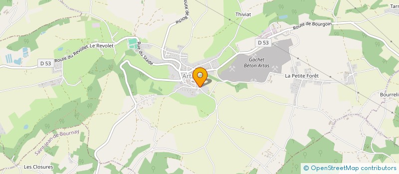 localisation de l'entreprise SCI RECOLLETS  ARTAS