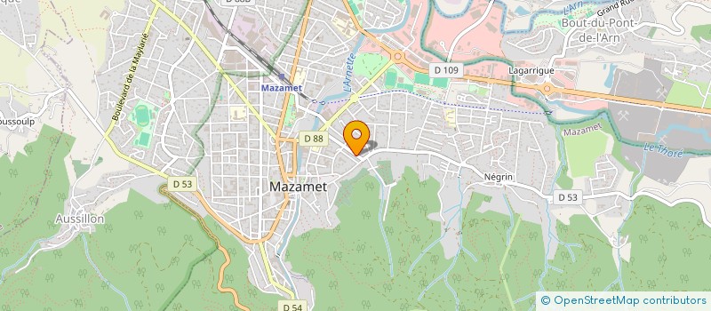 localisation de l'entreprise SCI RECOROBIM à MAZAMET
