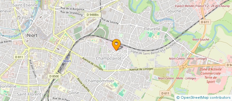 localisation de l'entreprise SCI RECOUVRANCE  NIORT