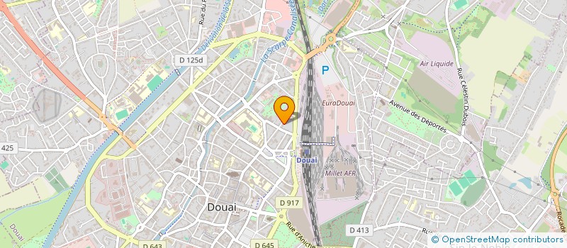 localisation de l'entreprise SCI RECOUVREUR à DOUAI