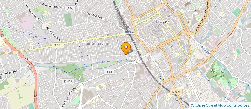 localisation de l'entreprise SCI RECOVAL à TROYES