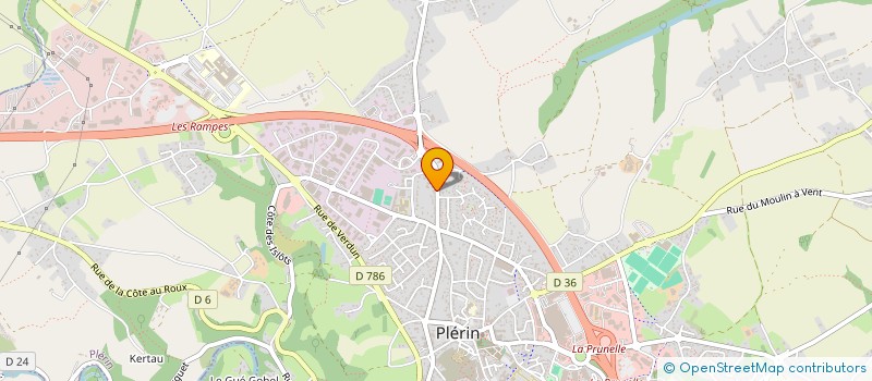 localisation de l'entreprise SCI RECRE  PLERIN