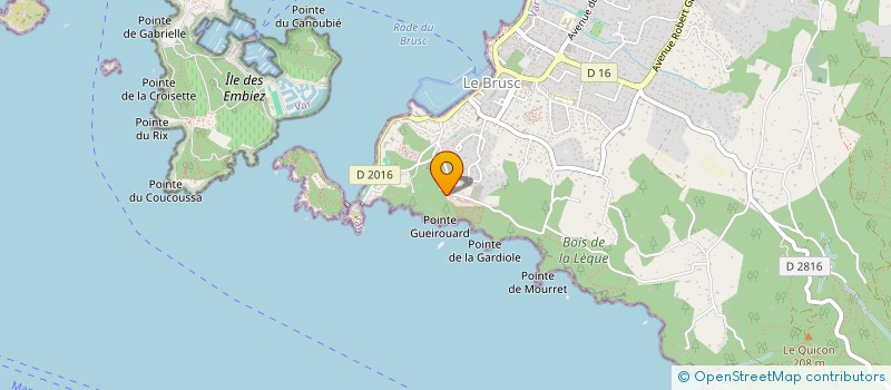 localisation de l'entreprise SCI RECREARC à SIX-FOURS-LES-PLAGES