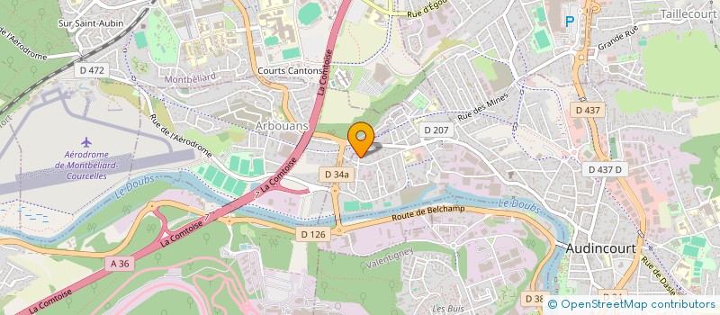 localisation de l'entreprise SCI RECUP25  AUDINCOURT