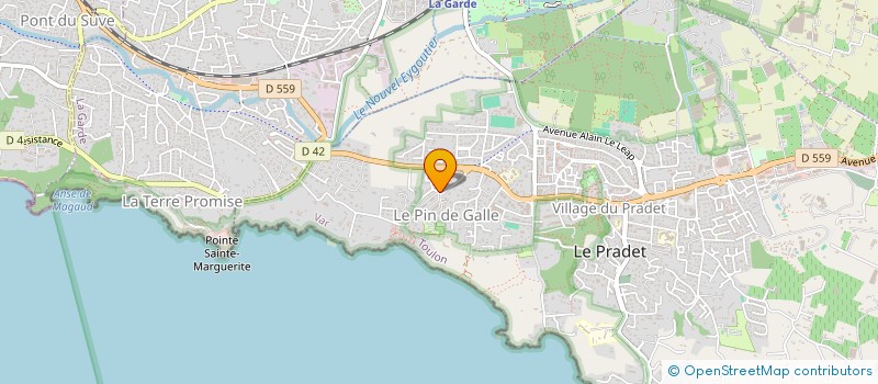 localisation de l'entreprise SCI RECY  LE PRADET