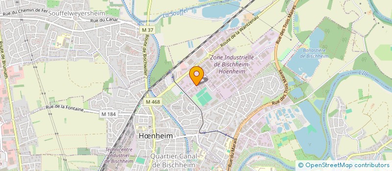 localisation de l'entreprise SCI RED  BISCHHEIM