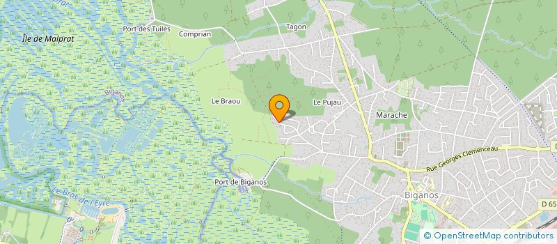 localisation de l'entreprise SCI RED  BIGANOS