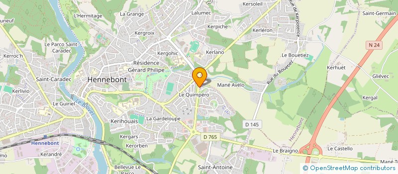 localisation de l'entreprise SCI RED BIRD IMMOBILIER  HENNEBONT