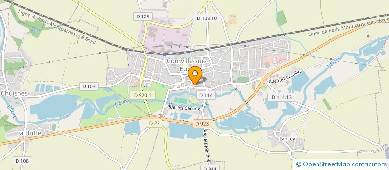 localisation de l'entreprise SCI RED CASTEL à COURVILLE-SUR-EURE